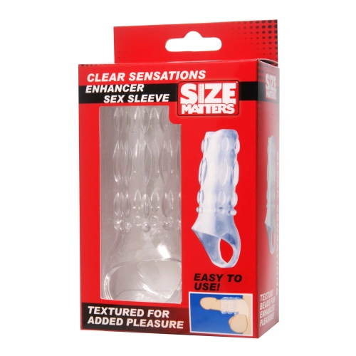 Clear Sensations Enhancer Sex Sleeve - насадка для пениса 11.5х3 см
