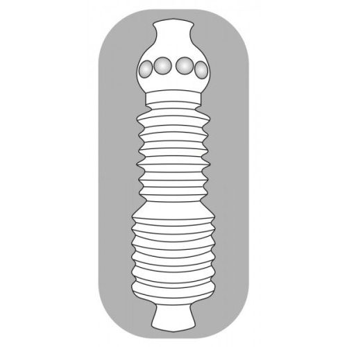 Orion Pocket Masturbator Twister Masturbator - Карманный мастурбатор, 15х5 см (прозрачный)