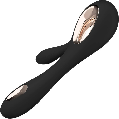 Lelo Soraya Wave - шикарний вібратор-кролик, 21.8х4.6 см (чорний) - купити в Києві, Україні