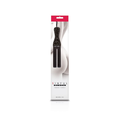 NS Novelties Sinful Forked Slapper дизайнерская шлепалка (черная)