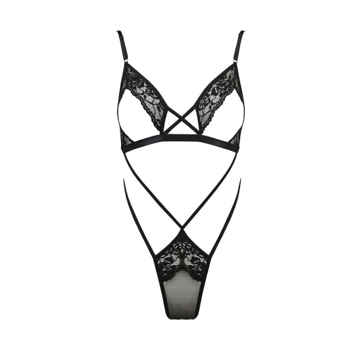 Боди монокини с открытой грудью Passion DIABOLINA BODY, XXL/XXXL