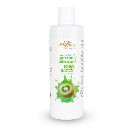 2в1 лубрикант и массажный гель - MyLove Aroma Series Intim&Massage Kiwi, 300 мл