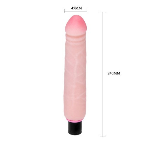 LyBaile The Realistic Cock Vibrator Flesh - Вибратор, 24 см (телесный)