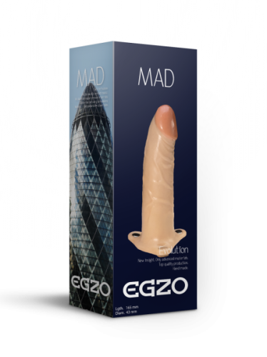 Egzo FH04 - Полый страпон, 16,5х4,3 см
