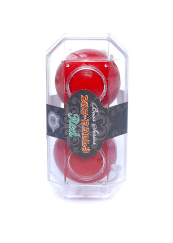 Duo-Balls Red - Вагинальные шарики, 3,5 см (красный)