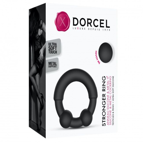 Dorcel Stronger Ring эрекционное кольцо с металлическими вставками, 3.5 см