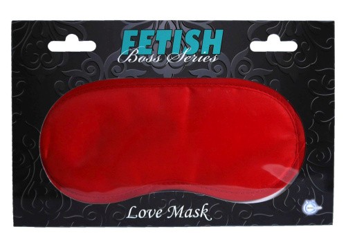 Love Mask Red - Boss Series Fetish - Маска, 18 см (красный)