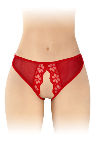 Трусики с открытым доступом Fashion Secret Ambre, One Size красные