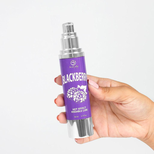 Согревающий оральный лубрикант Secret Play Blackberry Hot Effect Lube, 50 мл