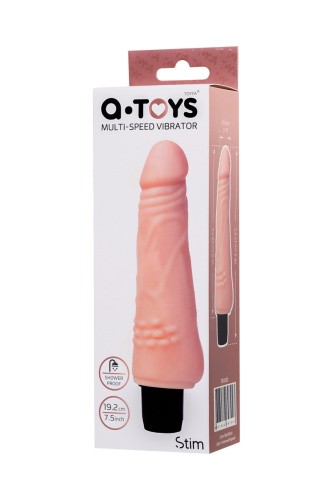 Toyfa A-Toys Multi-Speed - Мультискоростной вибратор реалистик, 19,2х4.5 см