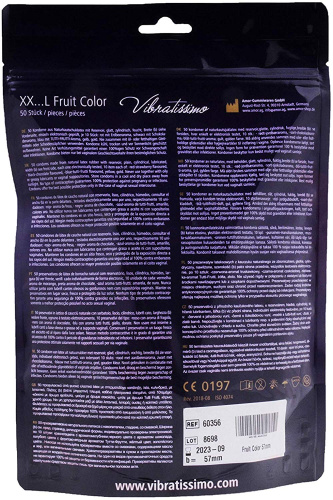 Презервативы Amor Vibratissimo XX ... L Fruit Color, 50 шт