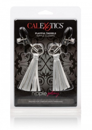 CalExotics Playful Tassels Nipple Clamps зажимы для сосков с кисточками (золотистый)