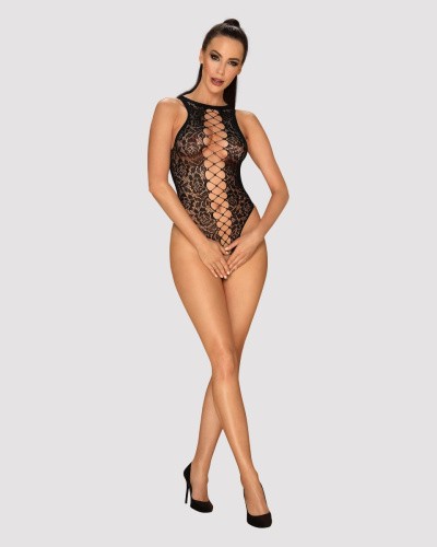 Obsessive B129 teddy - Боди, S/M/L (чёрный)