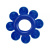 Get Lock Cock Rings Set Blue - Набор эрекционных колец 4 шт, 3 см (синий)