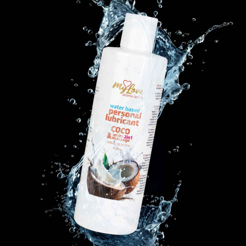 2в1 лубрикант и массажный гель - MyLove Aroma Series Intim&Massage Coco, 300 мл