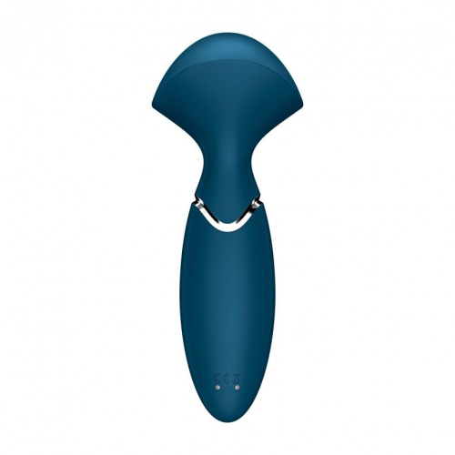 Satisfyer Mini Wand-er - Вібромасажер, 16х6 см (синій) - купити в Києві, Україні