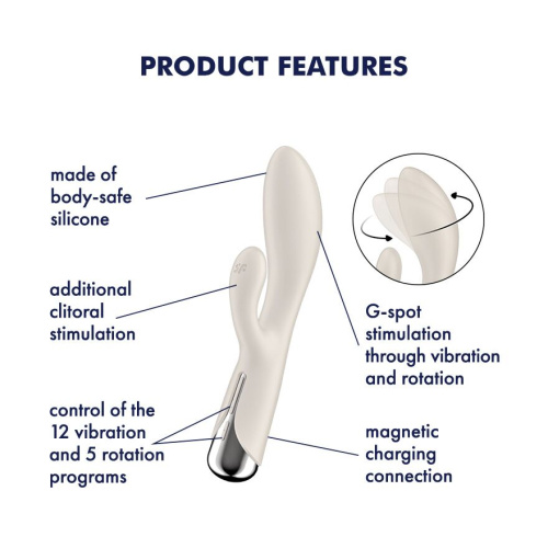 Вибратор-кролик Satisfyer Spinning Rabbit 1
