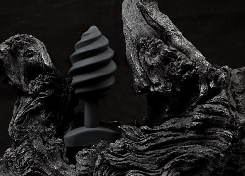 Gvibe Gplug Twist - Уникальная витая анальная пробка, 8.5х3.9 см (черный)