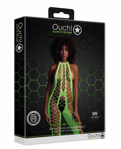 Бодистокинг Ouch! Bodystocking With Halterneck, XS/XL