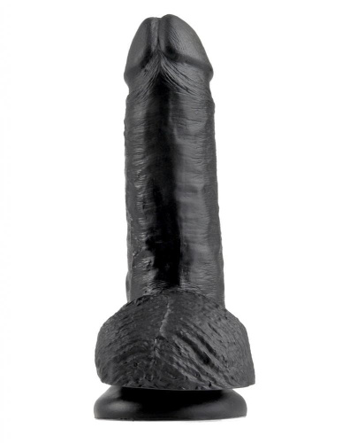 Pipedream King Cock 7 - Фаллоимитатор на присоске, 14х4.5 см (чёрный)