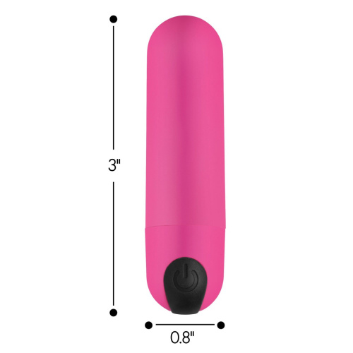 BANG! Vibrating Bullet Pink - Віброкуля з пультом Д/У, 7,6 см (рожевий) - купити в Києві, Україні
