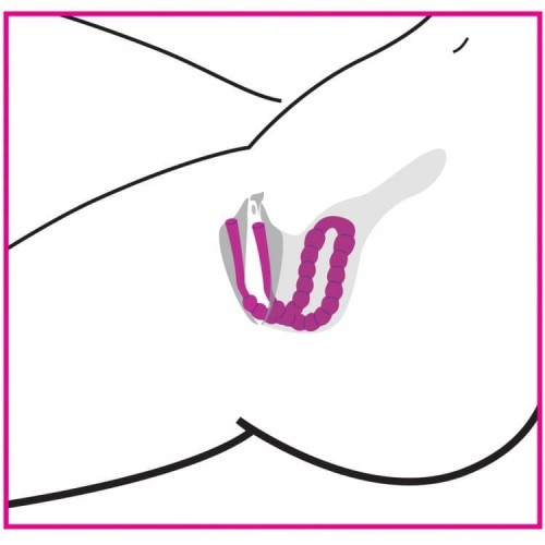 Frisky Petal Pusher Silicone Labia Spreader - Стимулятор