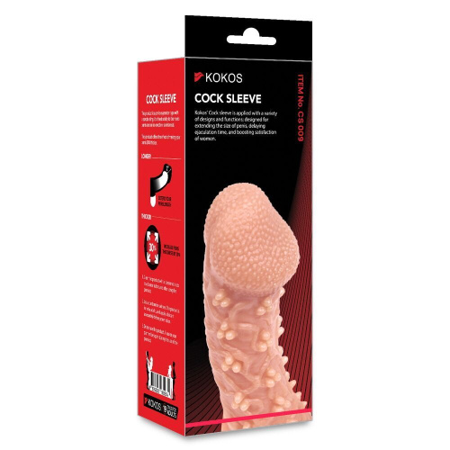 Насадка на член Kokos Cock Sleeve CS 009, S
