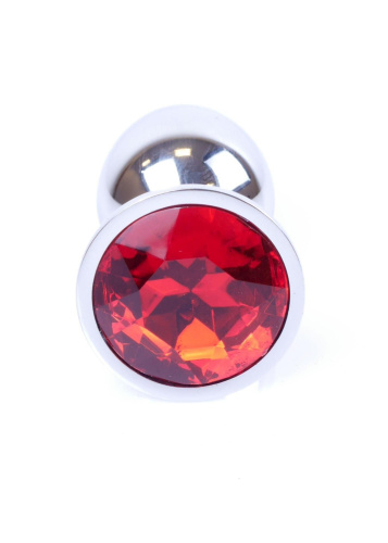 Анальная пробка с камнем Jewellery Silver Plug