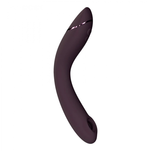 Womanizer OG + Лубрикант 50 мл - Вибратор для точки G c вакуумной стимуляцией, 17.6х3.9 см (баклажановый)