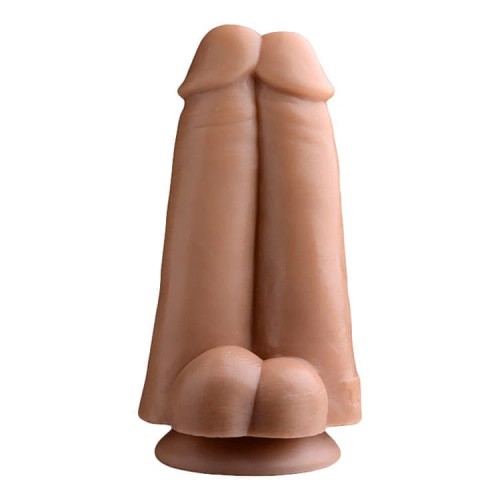 Двойной фаллоимитатор Tom of Finland Dual Dicks, 20,3х9,5 см (телесный)