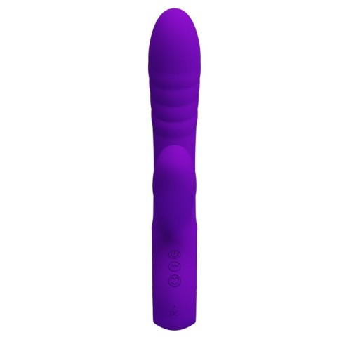 Pretty Love Jersey Clitoral Massager - вибратор кролик с вакуумным стимулятором клитора, 21.8х3.6 см (фиолетовый)