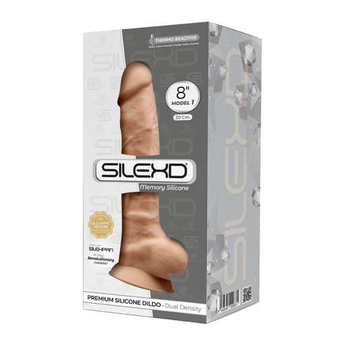 SilexD Vetus Flesh Model 1 size 8 in - Фалоімітатор двошаровий, 19х4.2 см. (тілесний) - купити в Києві, Україні