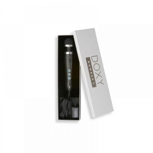 Doxy Number 3 Disco Black очень мощный вибратор микрофон в металлическом корпусе, 28х4.5 см (чёрный)