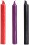 Doc Johnson Japanese Drip Candles 3 Pack Multi-Colored - Набор низкотемпературных БДСМ-свечей (3 шт) Doc Johnson Japanese Drip Candles 3 Pack Multi-Colored - Набор низкотемпературных БДСМ-свечей (3 шт)