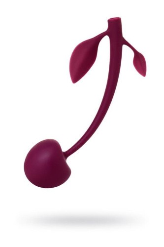 Wild cherry JOS pleasure ball with a ball - Вагинальный шарик, 14,5 см (бордовый)
