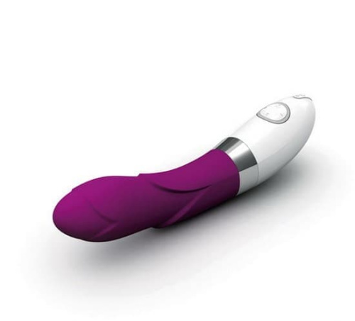 Lelo Iris - рельефный вибратор для точки G, 22х3.6 см (голубой)