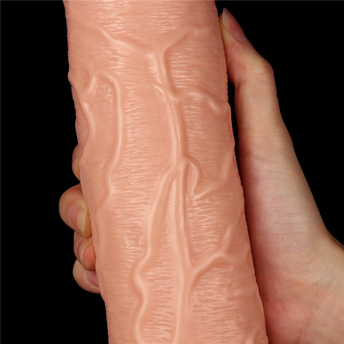 LoveToy - Realistic Long Dildo Flesh 11 - Фаллоимитатор на присоске, 28х6 см
