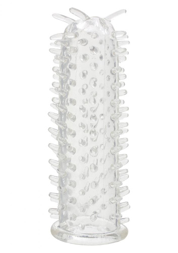 Toy Joy Seduction Sleeve Clear - Насадка на пенис с шипиками, 11х2.5 см