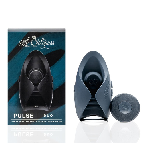 Hot Octopuss PULSE DUO - автоматический мастурбатор с пульсацией и вибрацией, 11,7 см (чёрный)