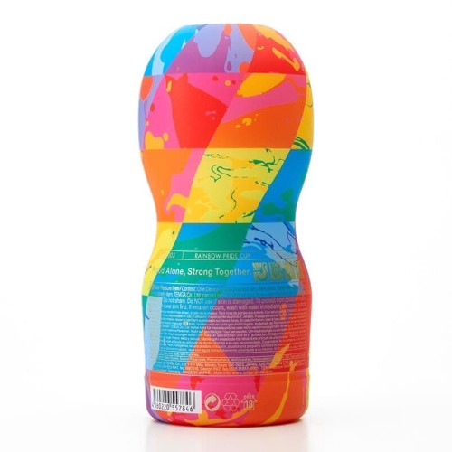 Tenga Original Vacuum Cup Rainbow Unite with Pride - Мастурбатор, 15х4.5 см (разноцветный)