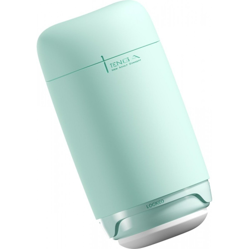 Tenga Puffy Mint Green - м'який мастурбатор у силіконовому корпусі, 14.5х4.5 см (м'ятно-зелений) - купити в Києві, Україні