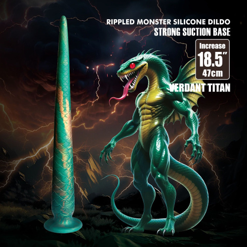 Фантазийный фаллоимитатор Power Monsters Verdant Titan, 47 см
