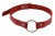 sLash Leather O-Ring Gag - кляп кольцо, 38 см (красный)