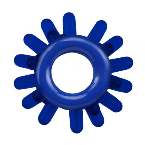 Get Lock Cock Rings Set Blue - Набор эрекционных колец 4 шт, 3 см (синий)