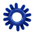 Get Lock Cock Rings Set Blue - Набор эрекционных колец 4 шт, 3 см (синий)
