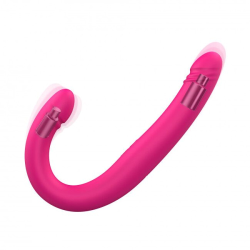 Dorcel Orgasmic Double Do - Вібратор-пульсатор двосторонній, 45х4.1 см - купити в Києві, Україні