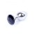 Boss Jewellery Silver Plug Black - Анальная пробка с кристаллом, 7х2.7 см (чёрный) Boss Jewellery Silver Plug Black - Анальная пробка с кристаллом, 7х2.7 см (чёрный)