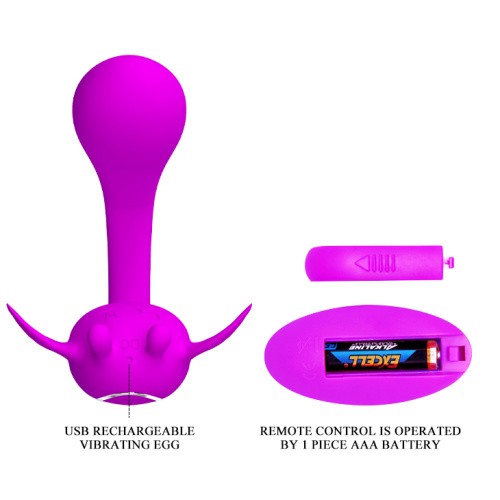 Pretty Love Chimera RC Stimulator вибратор бабочка для пар, 8.5х2.5 см