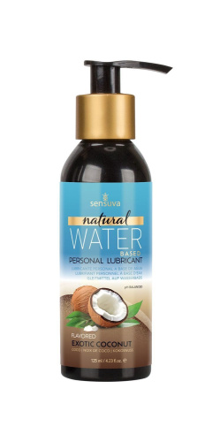 Sensuva Natural Water-Based Exotic Coconut - Ароматизированная смазка на водной основе,125 мл (кокос)