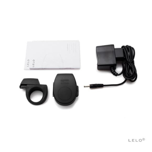 Lelo Tor 2 - Эрекционное кольцо с вибрацией, 6х2.9 см (черное)
